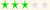 3 estrellas