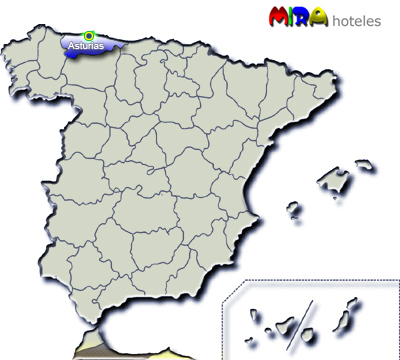 Hoteles en Asturias. Provincia del Principado de Asturias - Capital Oviedo