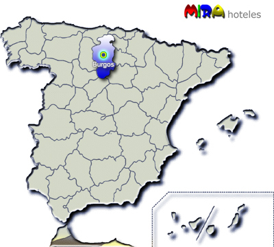 Hoteles en Burgos. Provincia de Castilla y León - Capital Burgos