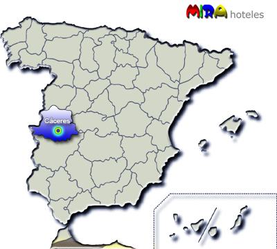 Hoteles en Cáceres. Provincia de Extremadura  - Capital Cáceres