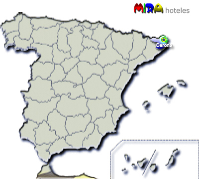Hoteles en Gerona. Provincia de Cataluña - Capital Gerona