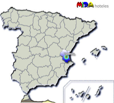 Hoteles en Valencia. Provincia de de la Comunidad Valenciana - Capital Valencia