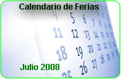 Calendario de ferias Julio 2008
